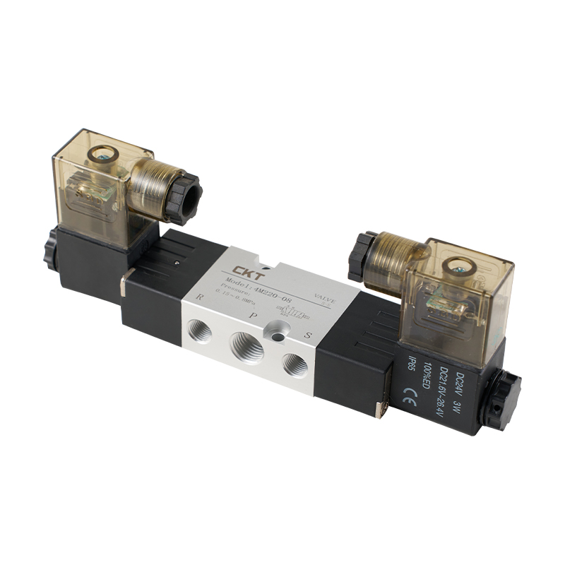 Katup Solenoid 5 Arah Panel Samping yang Dioperasikan Pilot Seri 4M
