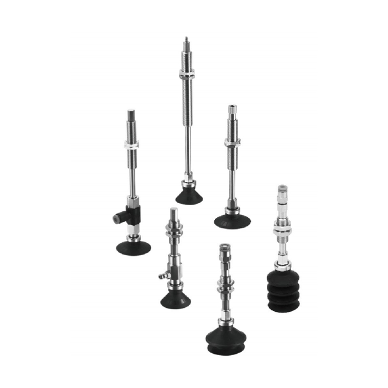 Cangkir Penghisap Vakum Seri ZP Dengan Cincin Jepret, Adaptor & Braket Penyangga (Ø9~Ø50)