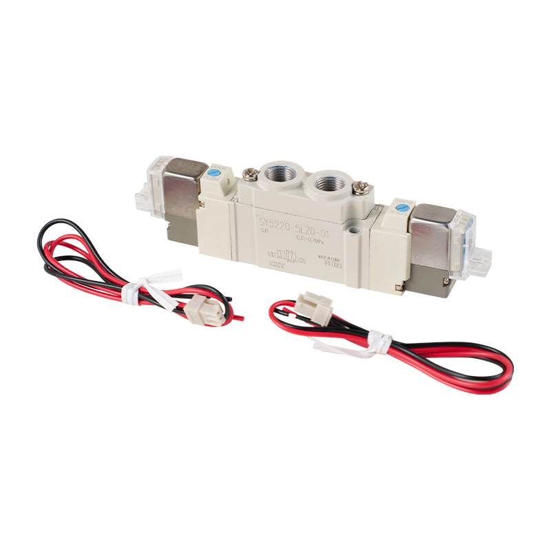 Tipe Perpipaan Langsung Katup Solenoid 5 Arah Seri SY/Tipe Tunggal